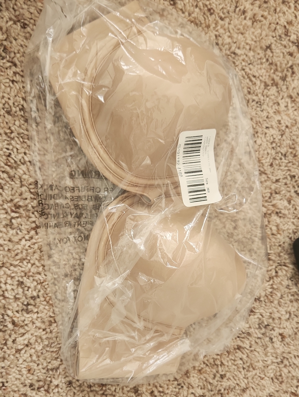 Soma Nude/Tan Strapless T-Shirt Bra